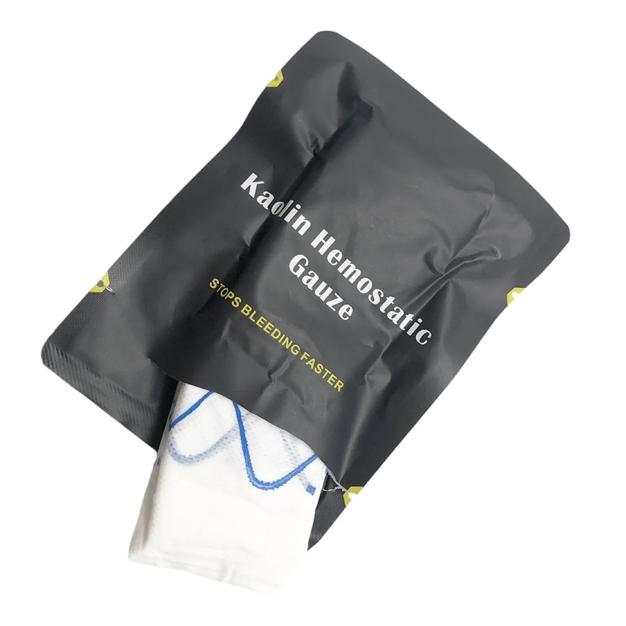 Medical Large Gauze Block Burn Sterile Degreased Gauze Piece Sterilized Gauze Compressed Hemostatic Gauze Bandage Emergency Peaceful Pleasures Health and Wellness black