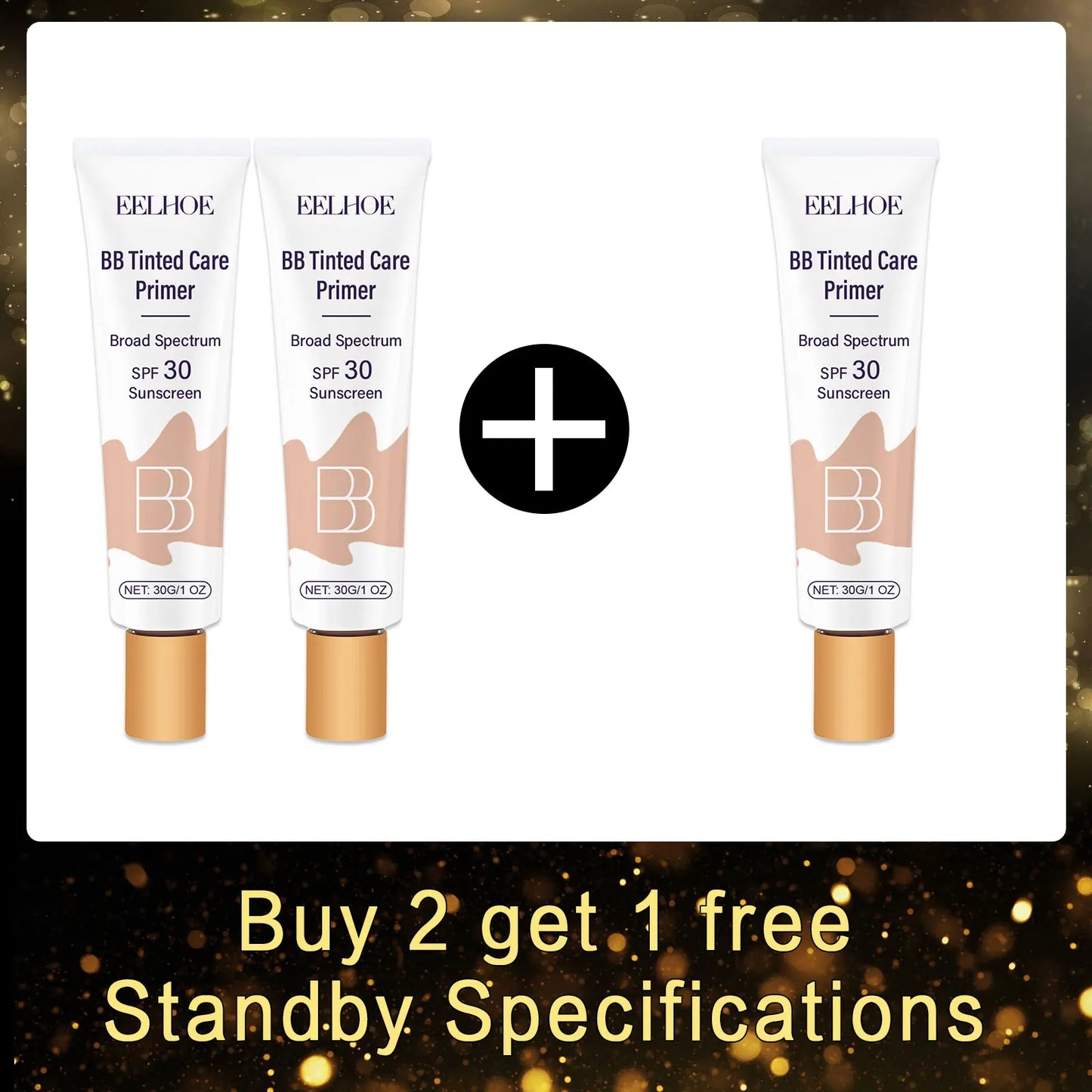 EELHOE BB Cream SPF 30 | Full Coverage Foundation & Primer