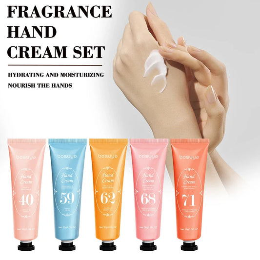 5-Piece Perfume Hand Cream Set – Shea Butter, Mango & Glycerin Hand Cream Set Oasis Select Default Title