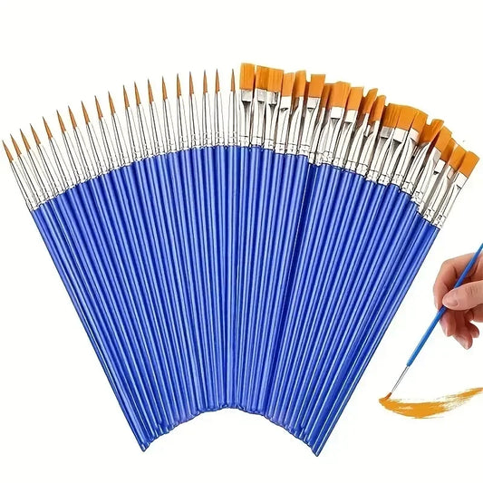 Nylon Paint Brush Set 2–20 Pieces | Art & Craft Brushes Paint Brush Set Peaceful Pleasures Health and Wellness