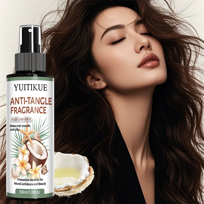 YUITIKUE Anti-Tangle Fragrance Hair Care Spray | For Smooth & Silky Hair | Immediate Frizz Control & Gentle Daily Styling 100ml Peaceful Pleasures Health and Wellness