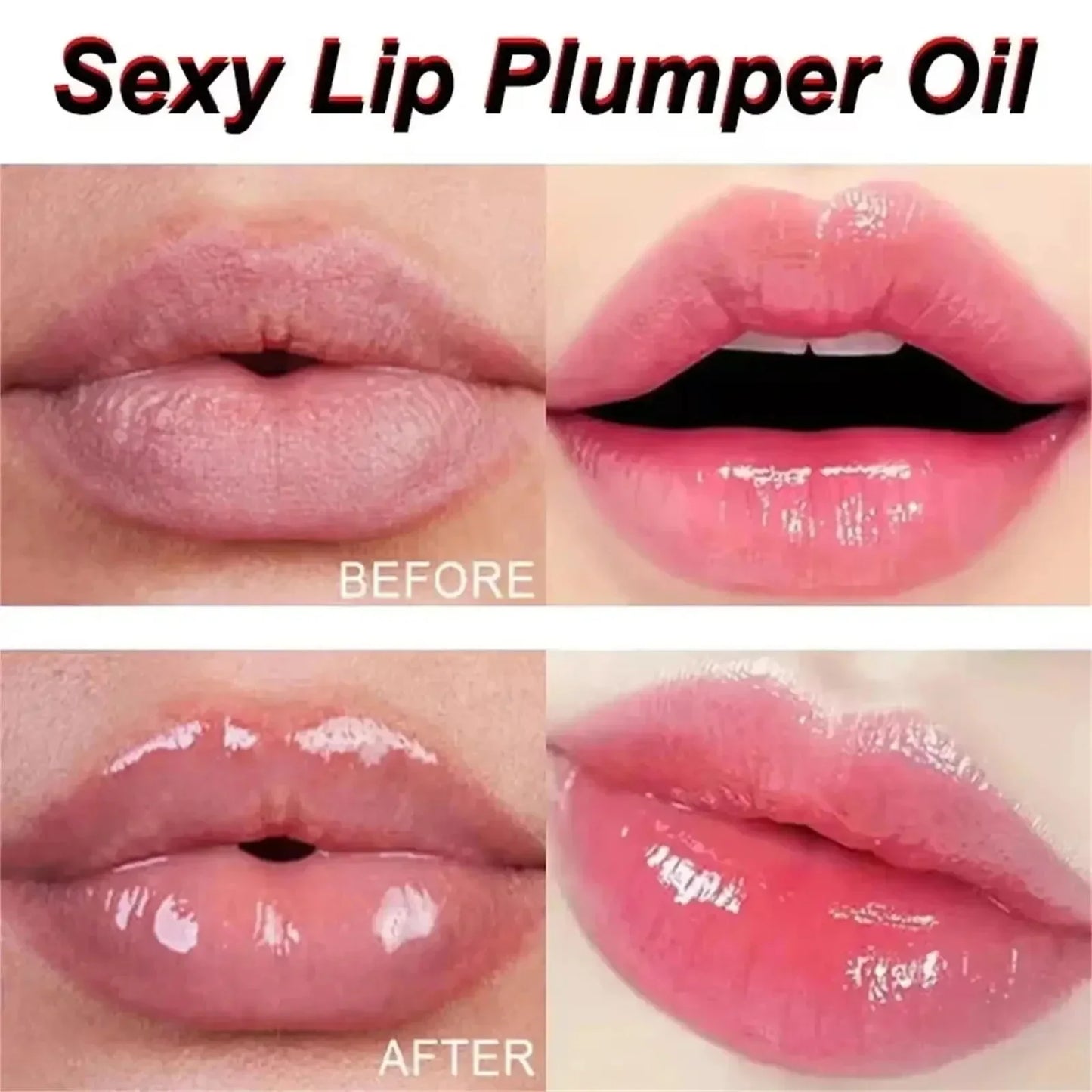 SADOER Lip Plumping Serum Oil – Hyaluronic Acid Moisturizer