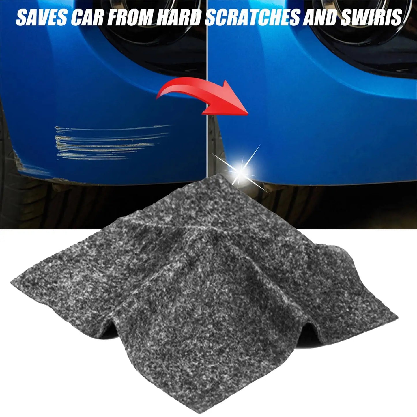 Nano Car Scratch Repair Cloth | Magic Polishing Pad