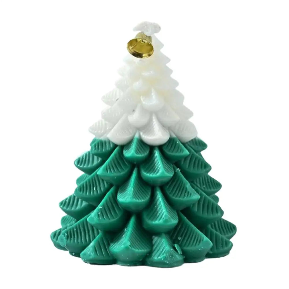 Christmas Tree Soy Wax Candle | Handmade Aromatherapy Holiday Gift Decorative Soy Candle Peaceful Pleasures Health and Wellness D China Mainland