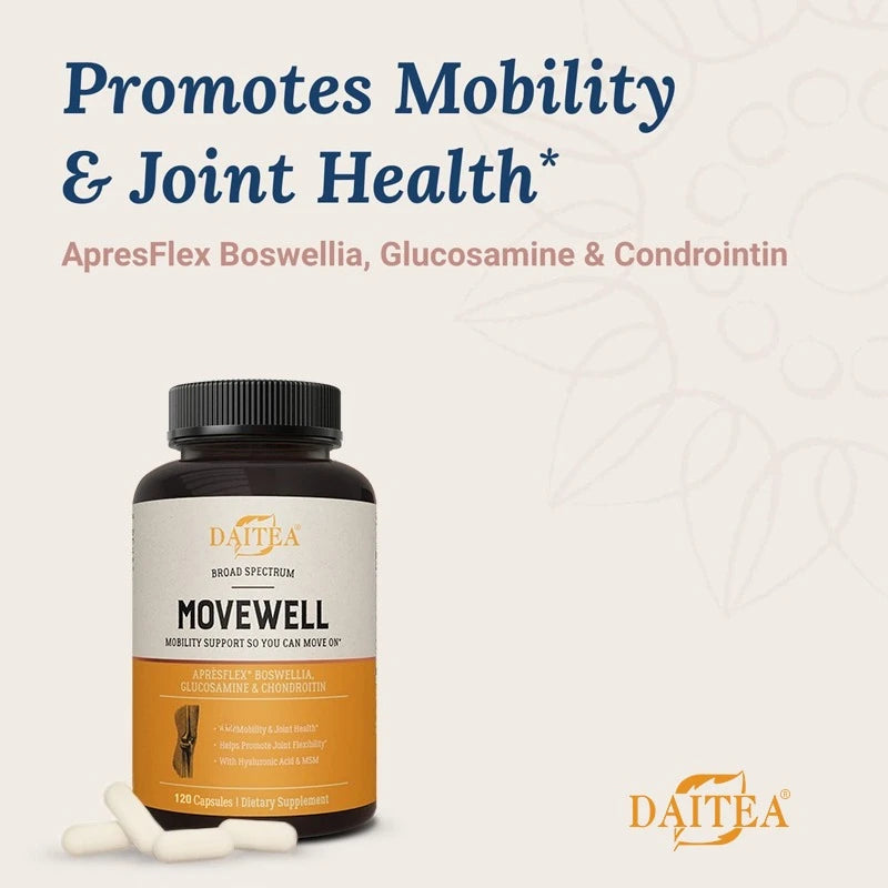 Joint Health Supplement - Glucosamine Chondroitin W/ MSM Hyaluronic Acid MoveWell Peaceful Pleasures Health and Wellness