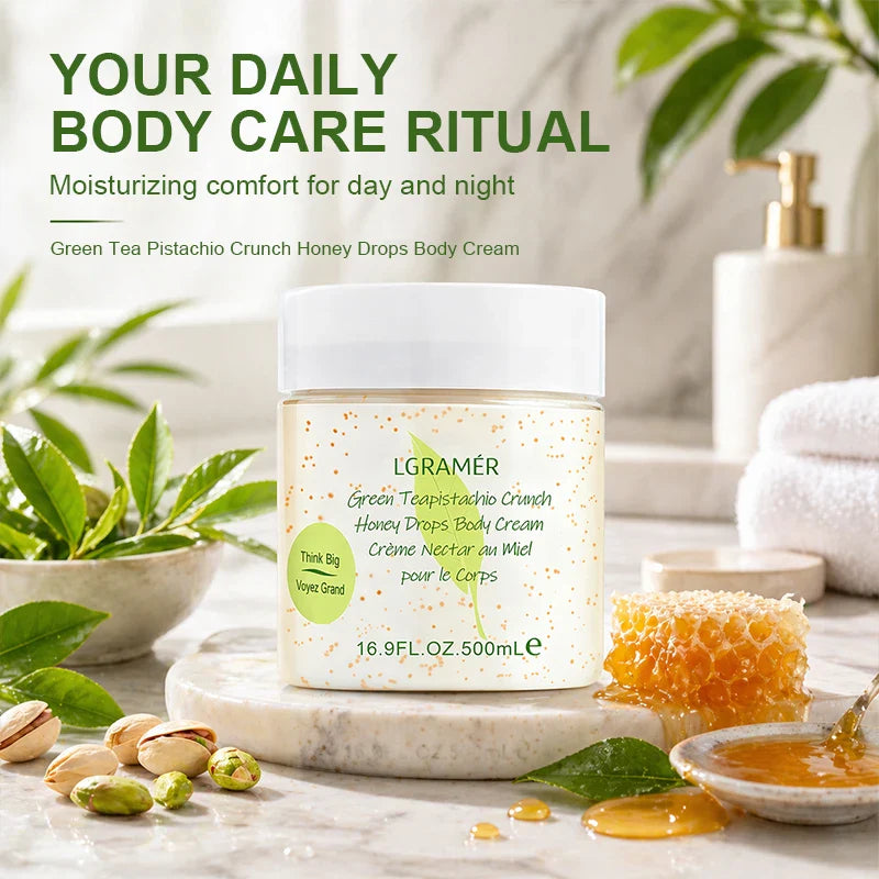 Green Tea Honey Body Cream – 24-Hour Moisturizing Lotion 500ml