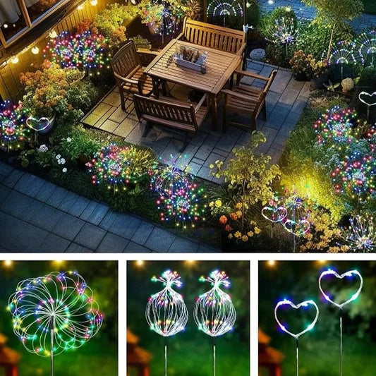 Solar Dandelion Firework LED Garden Lights | IP65 Waterproof