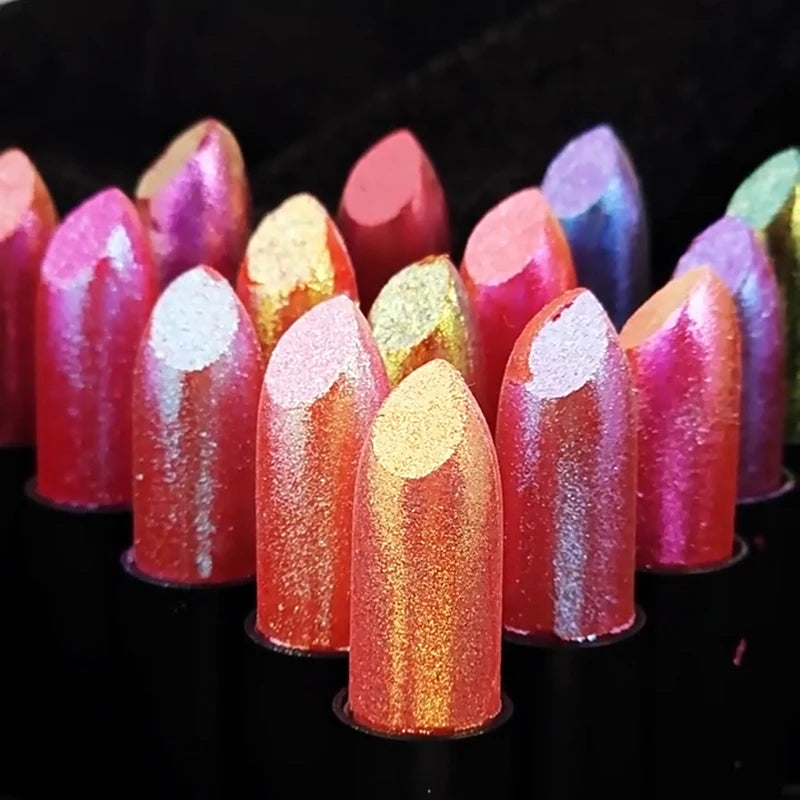 Metallic Glitter Velvet Lipstick – Waterproof Long-Lasting Shimmer