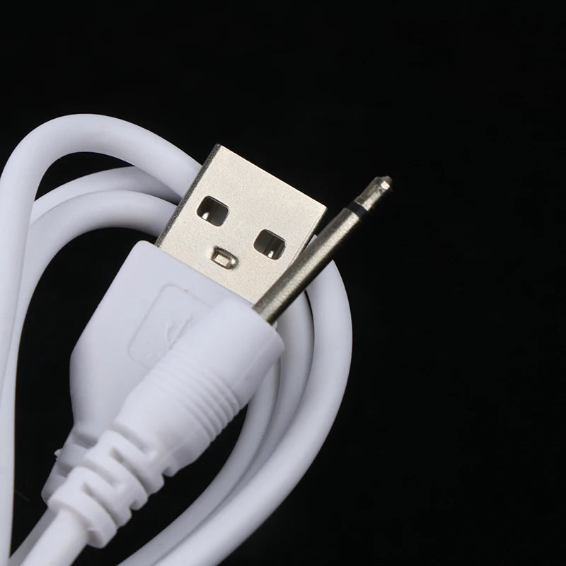 USB to 2.5mm DC Charging Cable for Personal Massagers – 1m