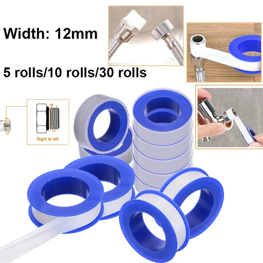 PTFE Thread Seal Tape 5/10/30 Rolls – Plumbing Pipe Tape Thread Seal Tape Peaceful Pleasures Health and Wellness