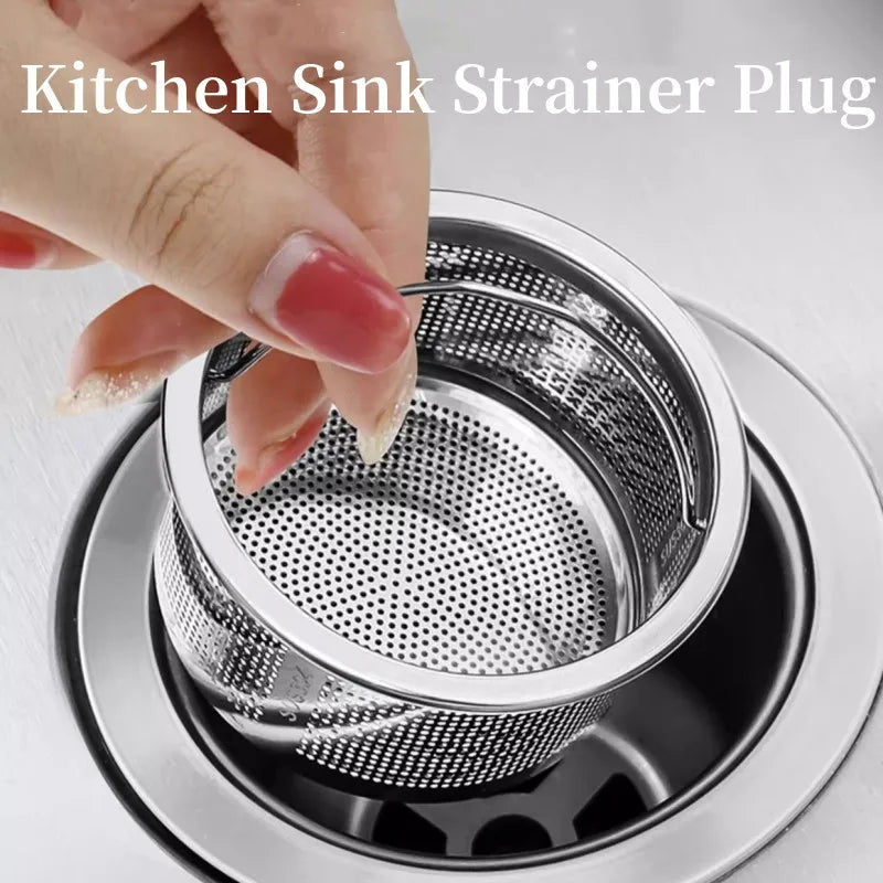 Stainless Steel Kitchen Sink Strainer & Drain Filter Basket