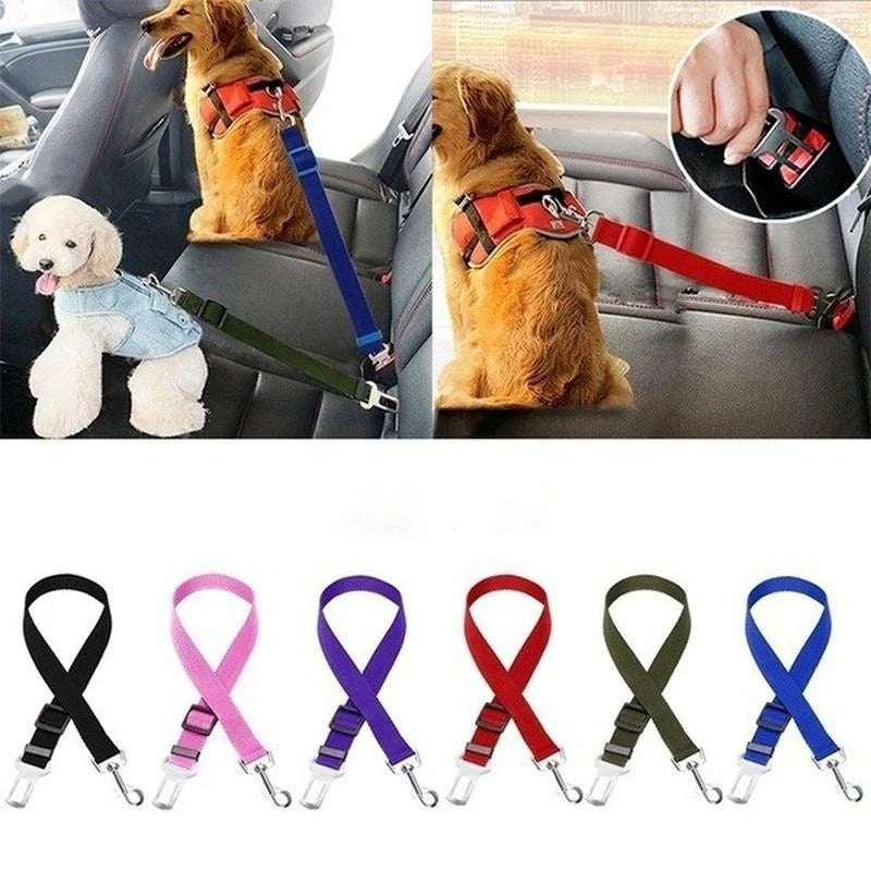 Adjustable Nylon Dog Car Seat Belt – Dogs, Cats & Ferrets