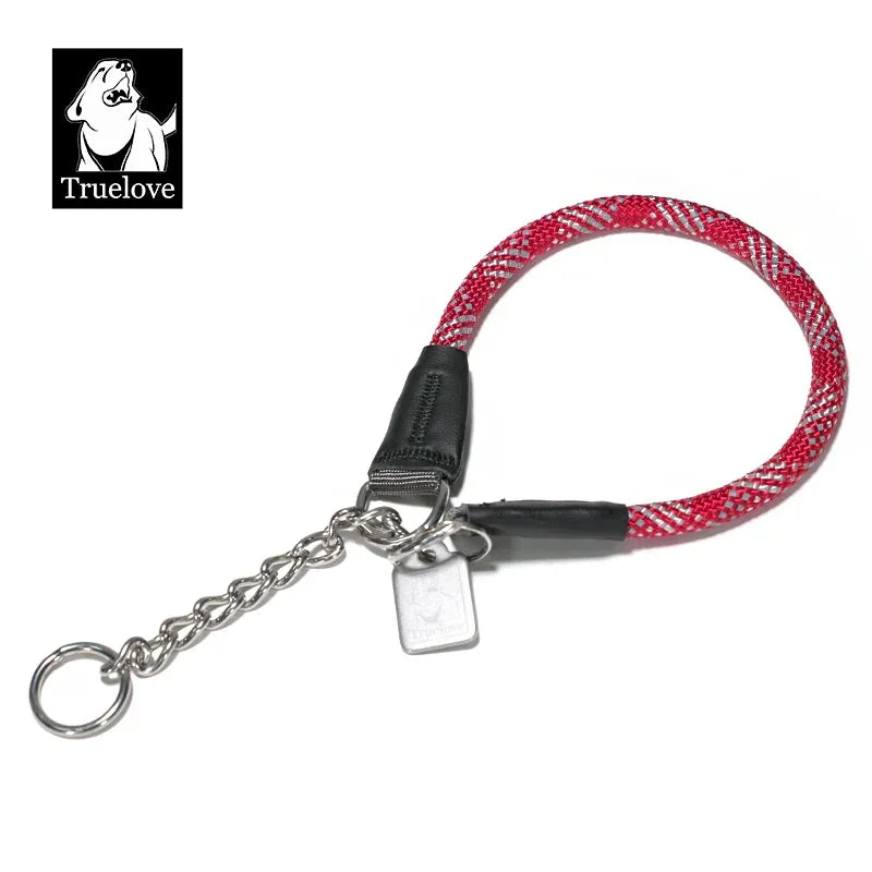 Truelove P-Chain Reflective Nylon Dog Collar TLC5373 Peaceful Pleasures Health and Wellness Red XL China Mainland