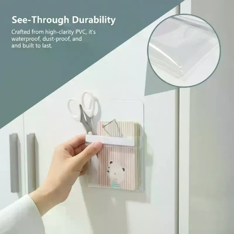 Magnetic Fridge Organizer Bag – Transparent Storage Pouch Magnetic Storage Bag Peaceful Pleasures Health and Wellness