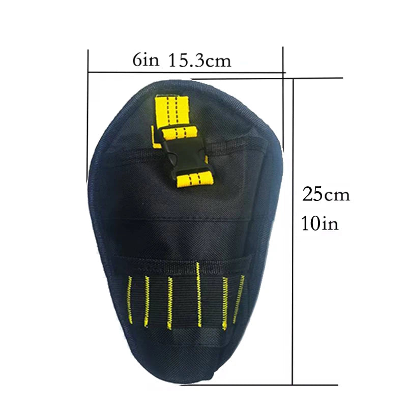 Multi-functional Waterproof Drill Holster Waist Tool Bag Power Tool Holster Cordless Drill Holster For Wrench Hammer Screwdriver Peaceful Pleasures Health and Wellness Black