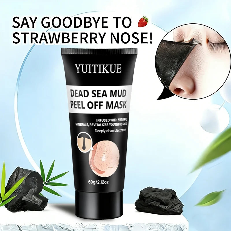 YUITIKUE Dead Sea Mud Peel Off Mask 60g Deep Clean Blackheads & Revitalize Skin with Natural Minerals Peaceful Pleasures Health and Wellness