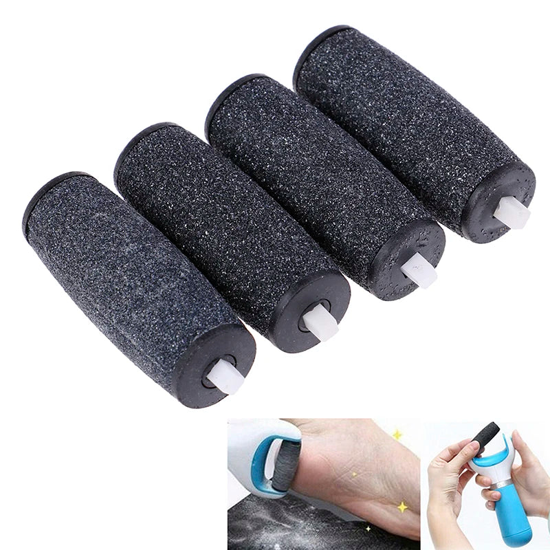 4 Pcs Foot Care Tool Heads Pedi Hard Skin Remover Refills Replacement Rollers For Scholls File Peaceful Pleasures Health and Wellness