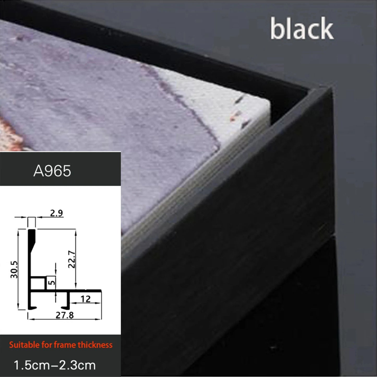 Custom Aluminum Alloy Canvas Picture Frame | Modern DIY Art