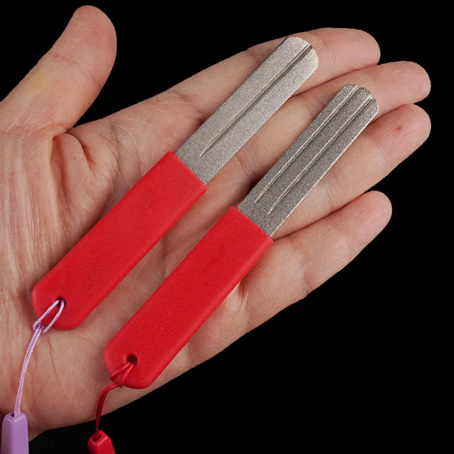 New Diamond Hook Sharpener with 3 Grooves and Lanyard for Fishing Gear Urban Commuting Equipment Peaceful Pleasures Health and Wellness