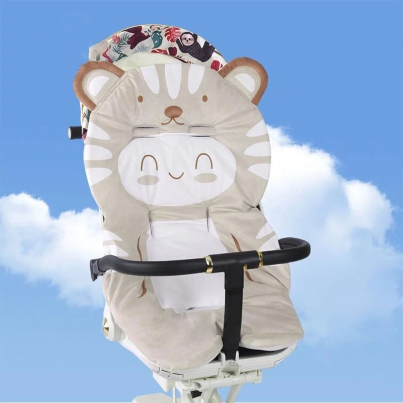 Cartoon Girl Baby Stroller Cushion – Soft Infant Seat Pad