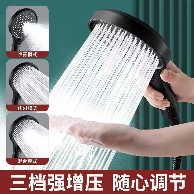 13cm Rainfall Shower Head | 3 Modes, High Pressure & Water Saving