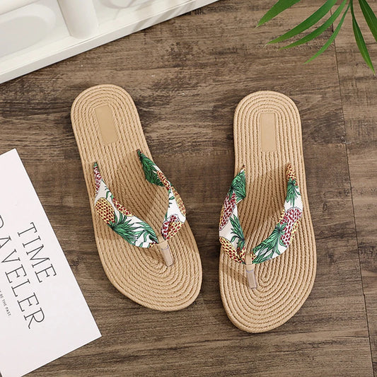 Women's Floral Print Non-Slip Flat Slippers | Indoor Slides Women's Slippers Peaceful Pleasures Health and Wellness A 39