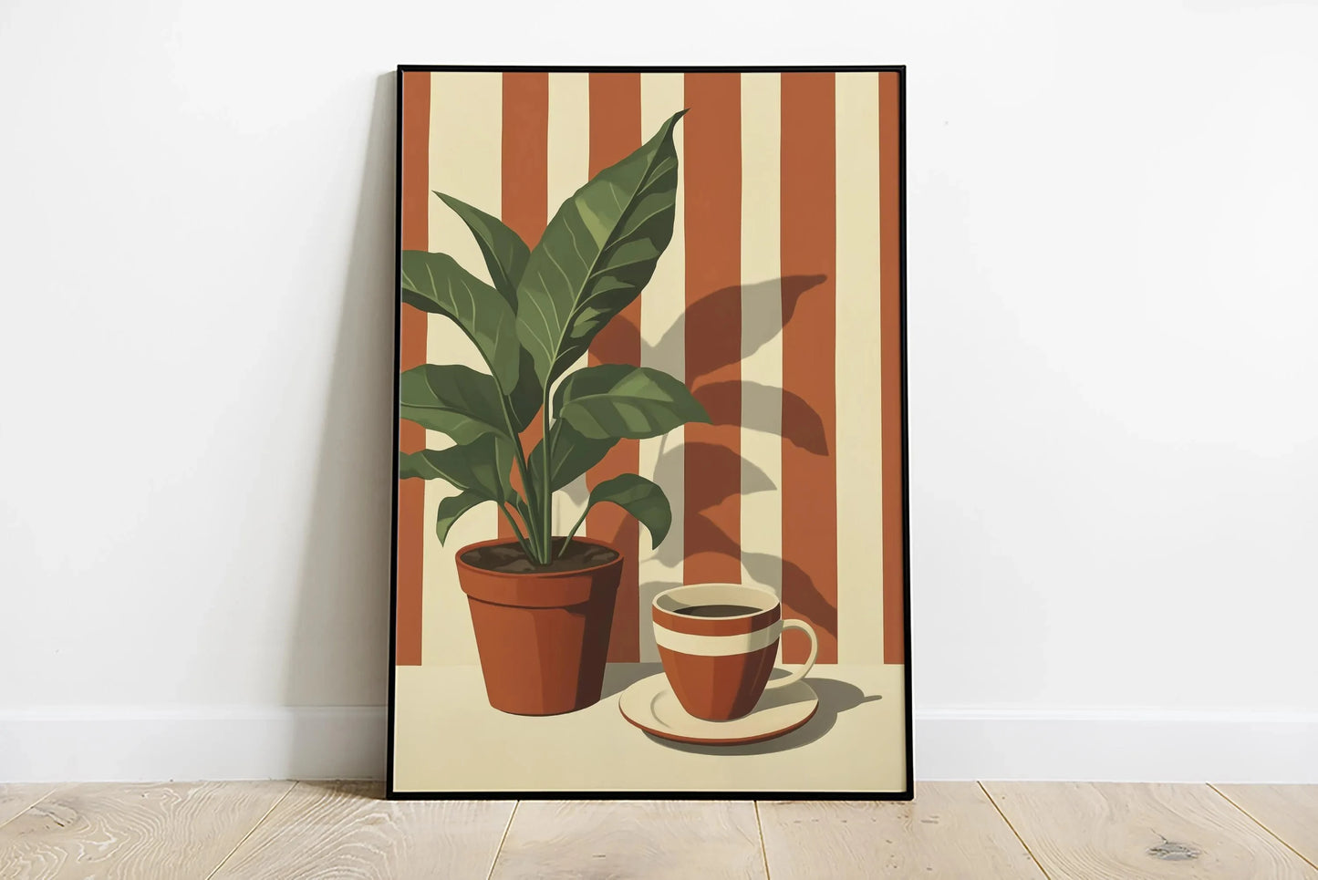 Retro Coffee Canvas Wall Art | Minimalist Kitchen Poster
