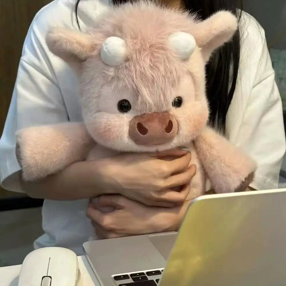 Soft Calf Pig Plush Toy for Kids and Collectors Peaceful Pleasures Health and Wellness Pink