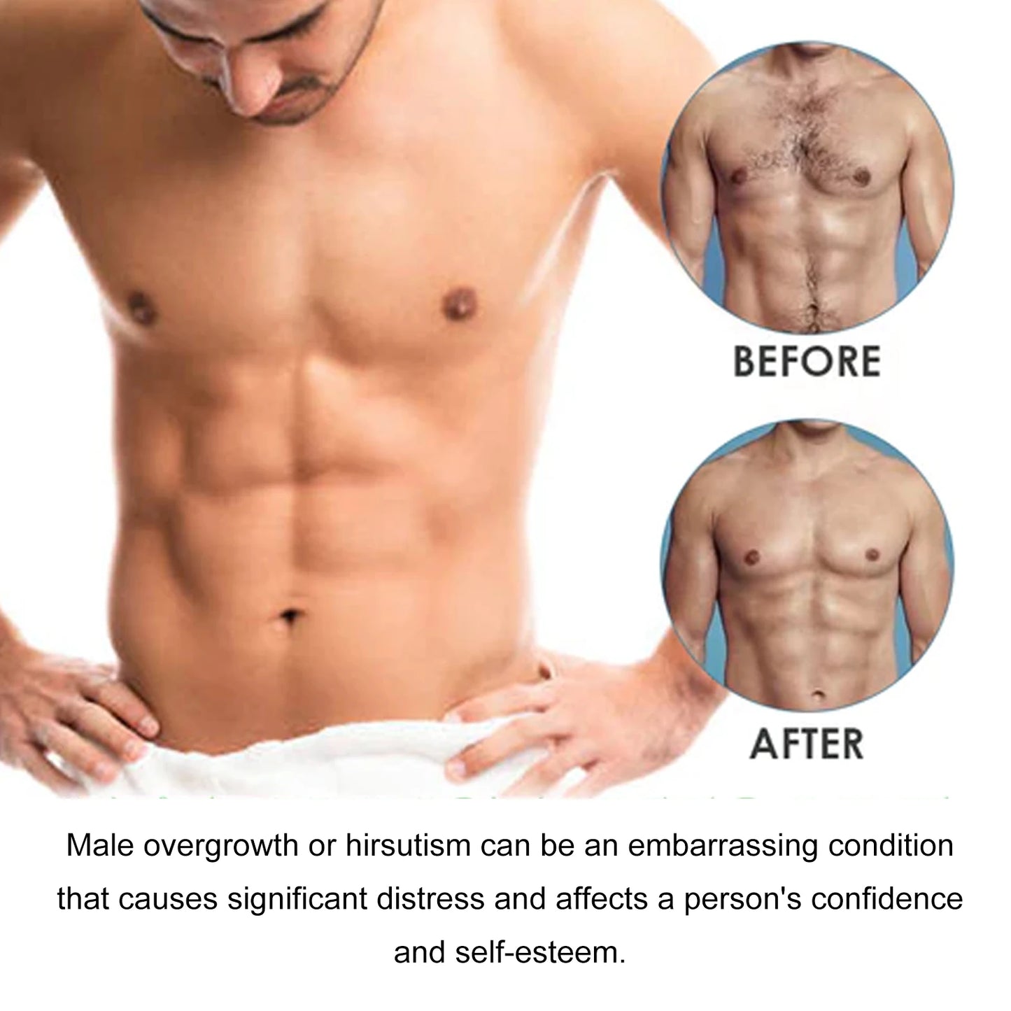 East Moon Men's Painless Hair Removal Cream 60ml – Depilatory