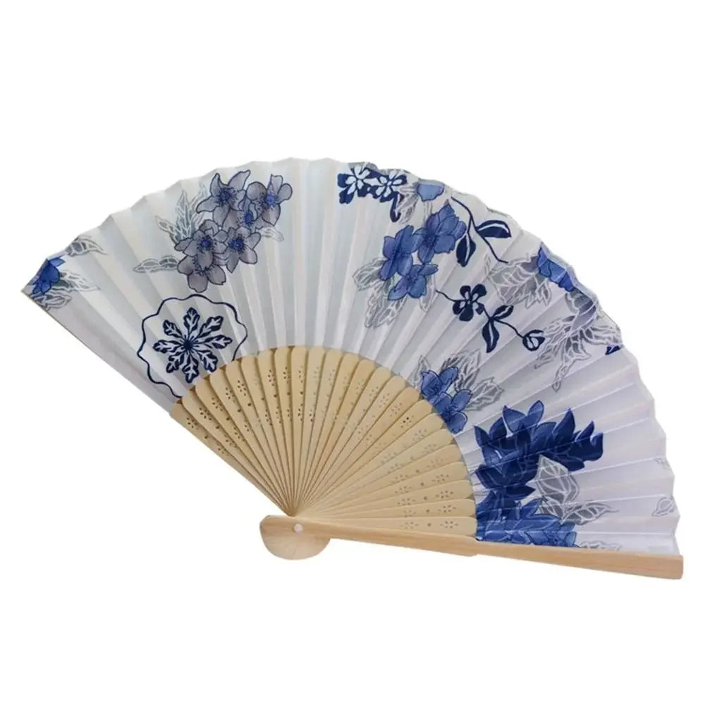 Colorful Bamboo Folding Fan – Wedding Gift & Photo Prop