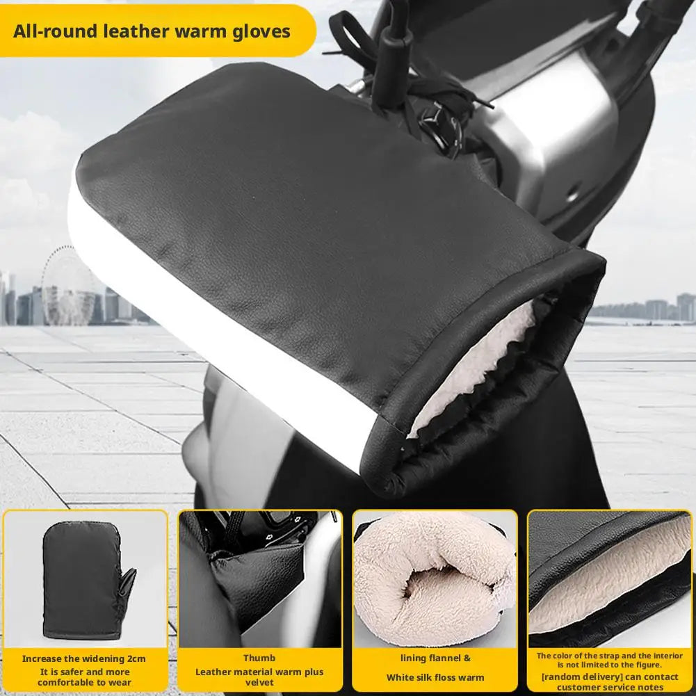 Waterproof Motorcycle Handlebar Muffs – Winter Thermal Bar Mitts