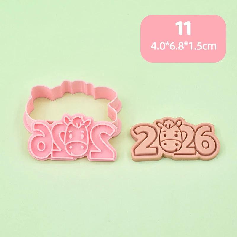 3D Horse Cookie Cutter Stamp | Chinese New Year Baking Mold Cookie Cutter Mold Peaceful Pleasures Health and Wellness 11