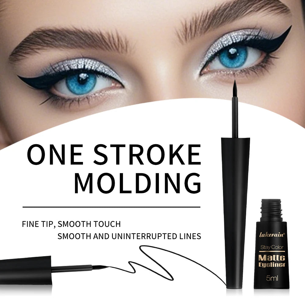3Colors Matte Waterproof Liquid Eyeliner Pencil Sweatproof Quick Dry Easy To Wear High Pigment Brown Liquid Eyeliner Eye Makeup Peaceful Pleasures Health and Wellness