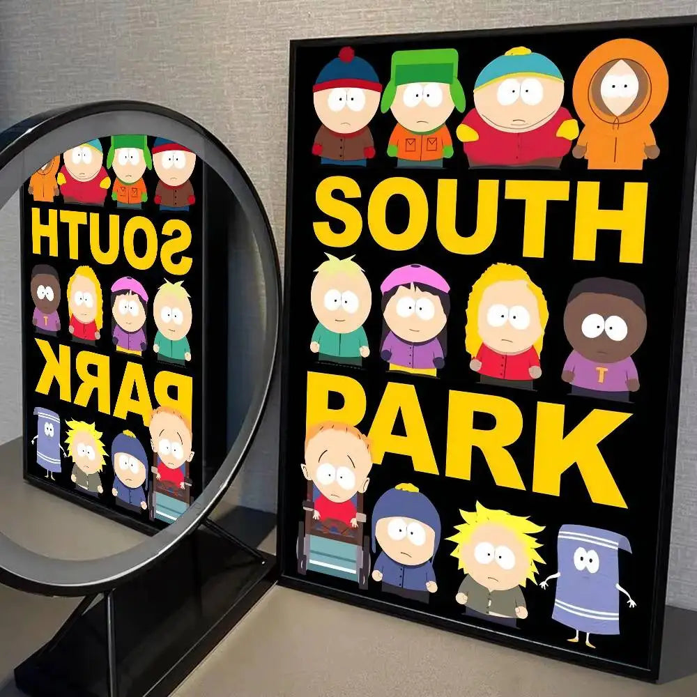 South Park Cartoon Canvas Poster Print | A4 A3 A2 Wall Art