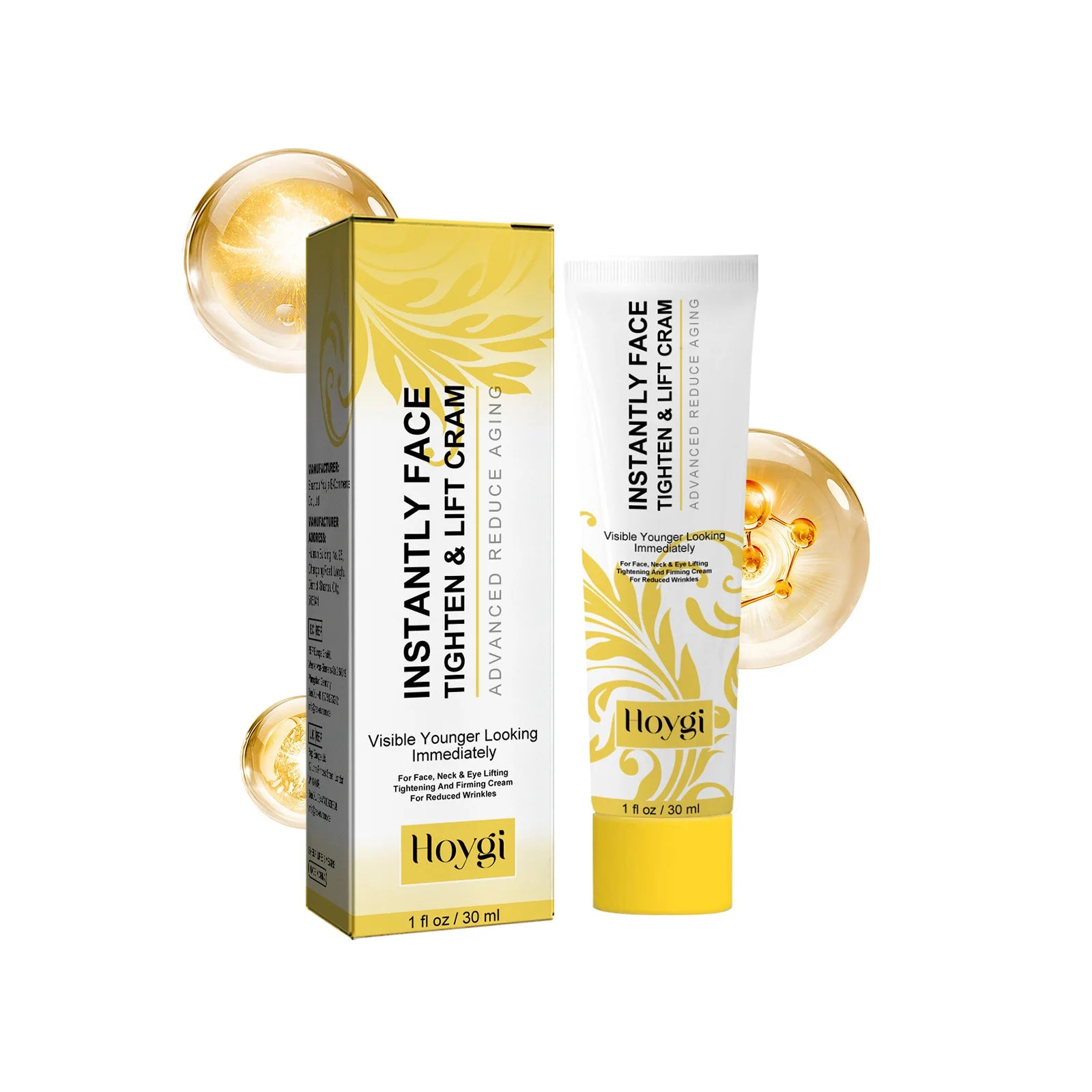 Firming Face Cream Wrinkle Removal Reduce Puffiness Forehead Fine Line Lifting Tighten Moisturizing Brightening Anti Aging Cream Peaceful Pleasures Health and Wellness 30ml Boxed