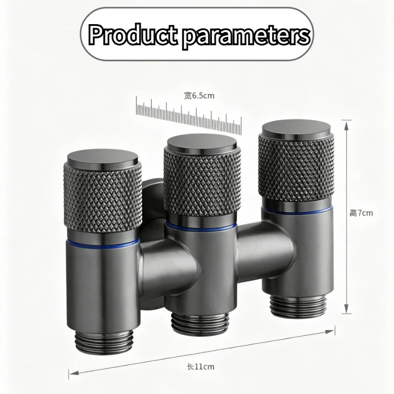 Bathroom Faucet Valve Fittings Valve One Into Three Out of The Balcony Kitchen All Copper Toilet Fittings Bathroom Fittings Peaceful Pleasures Health and Wellness