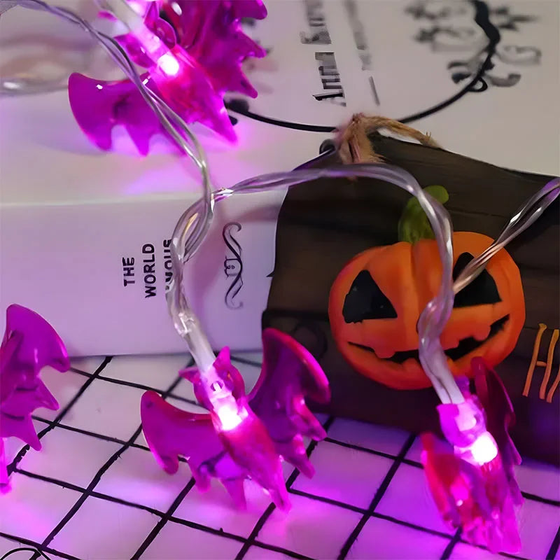 Halloween LED Pumpkin & Bat String Lights | Party Decor