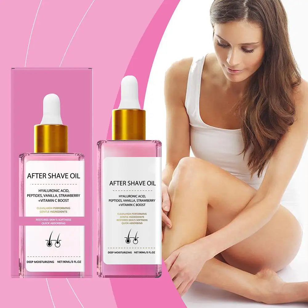 2PCS After Shave Oil – Strawberry & Vanilla Scent for Smooth Skin Peaceful Pleasures Health and Wellness