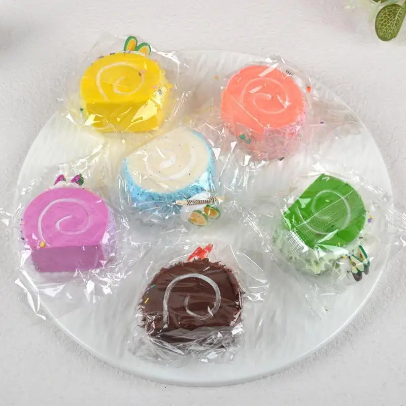 6-Pc Artificial Roll Cake Models | Display & Photography Props