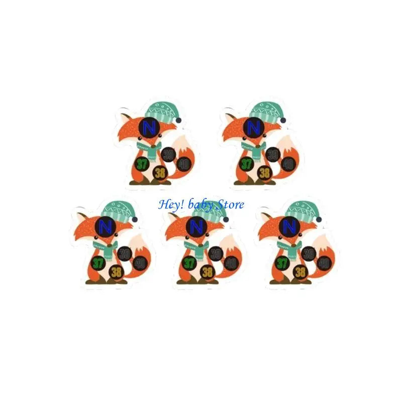 Baby Forehead Thermometer Strips – Cartoon Fever Stickers 5-Pack
