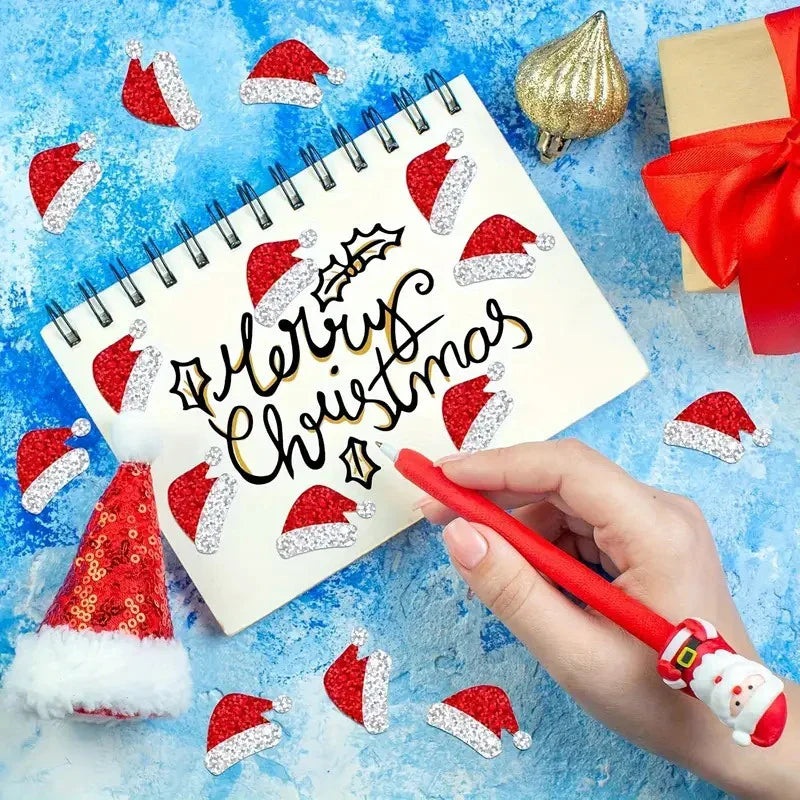 200–500pcs Christmas Stickers PVC Gift Tags & Holiday Seals