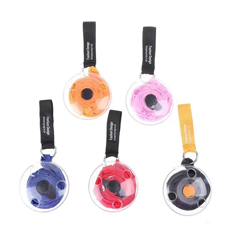 Multifunctional Eco Reusable Super Small Storage Bag Portable Folding Telescopic Disc Supermarket Shopping Pouch Peaceful Pleasures Health and Wellness