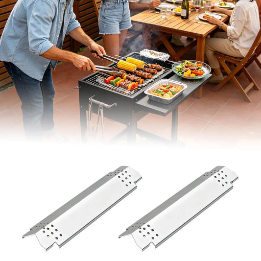 Grill Heat Plates Barbecue Flame Deflector Burner Heat Shield for Patio Backyard Camping Outdoor Picnic, Restaurant Use Peaceful Pleasures Health and Wellness