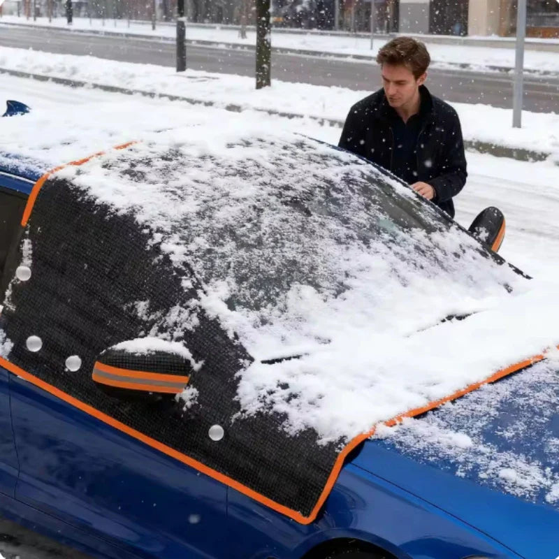 Magnetic Car Windshield Snow Cover – Waterproof Oxford Cloth