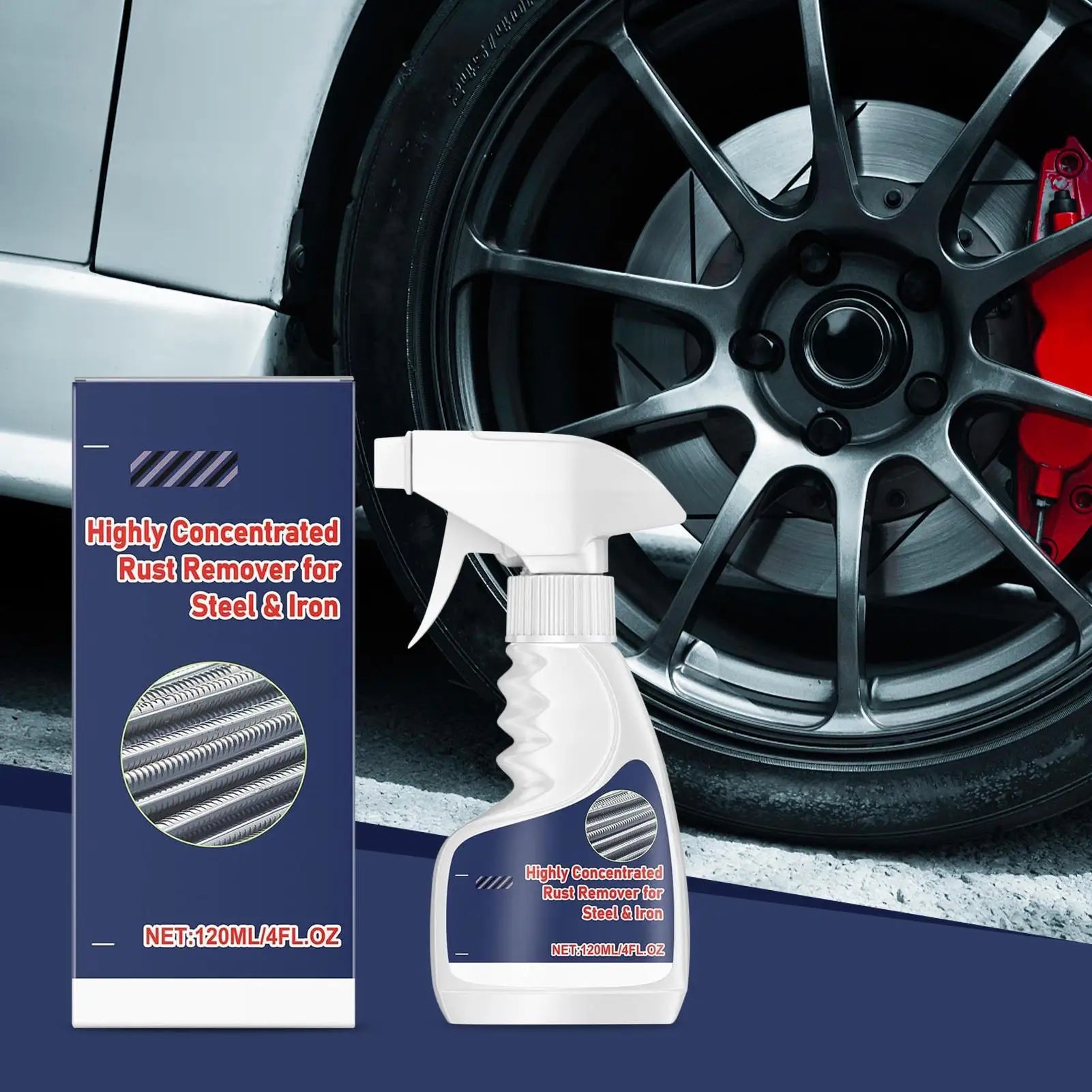 Heavy-Duty Metal Rust Remover – Car Wheels, Steel & Iron Rust Remover Spray Peaceful Pleasures Health and Wellness