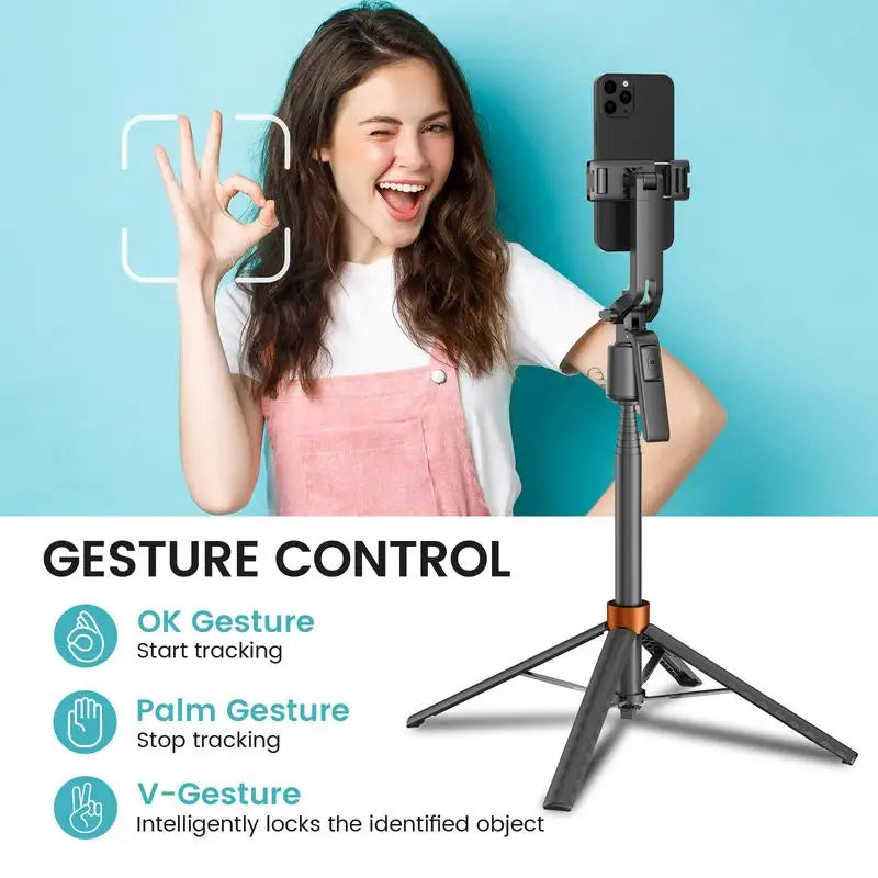 360° Auto Face Tracking Selfie Stick Tripod + Bluetooth Remote Peaceful Pleasures Health and Wellness