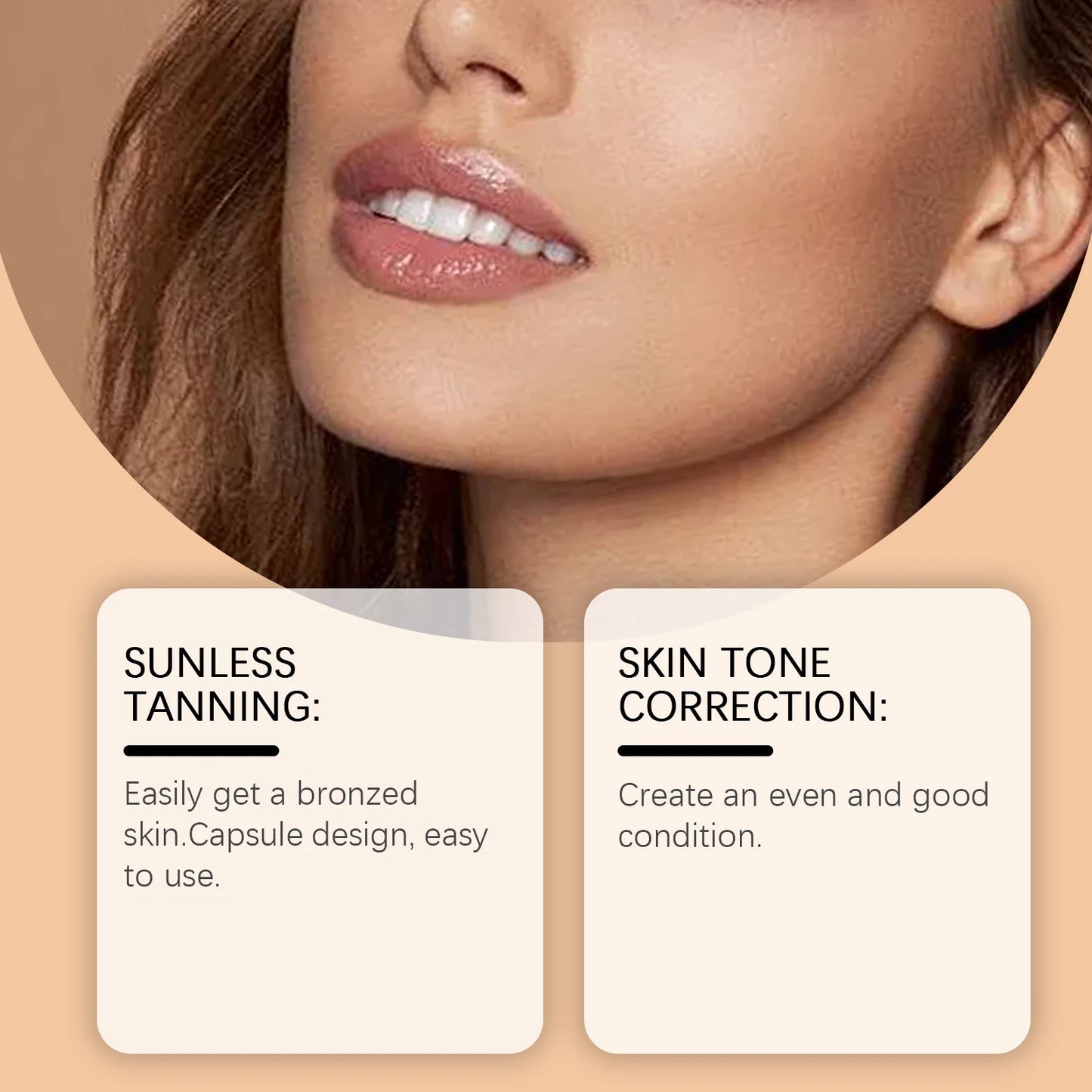 Sunless Self-Tanning Capsules – Natural Bronze Glow Serum 30pc
