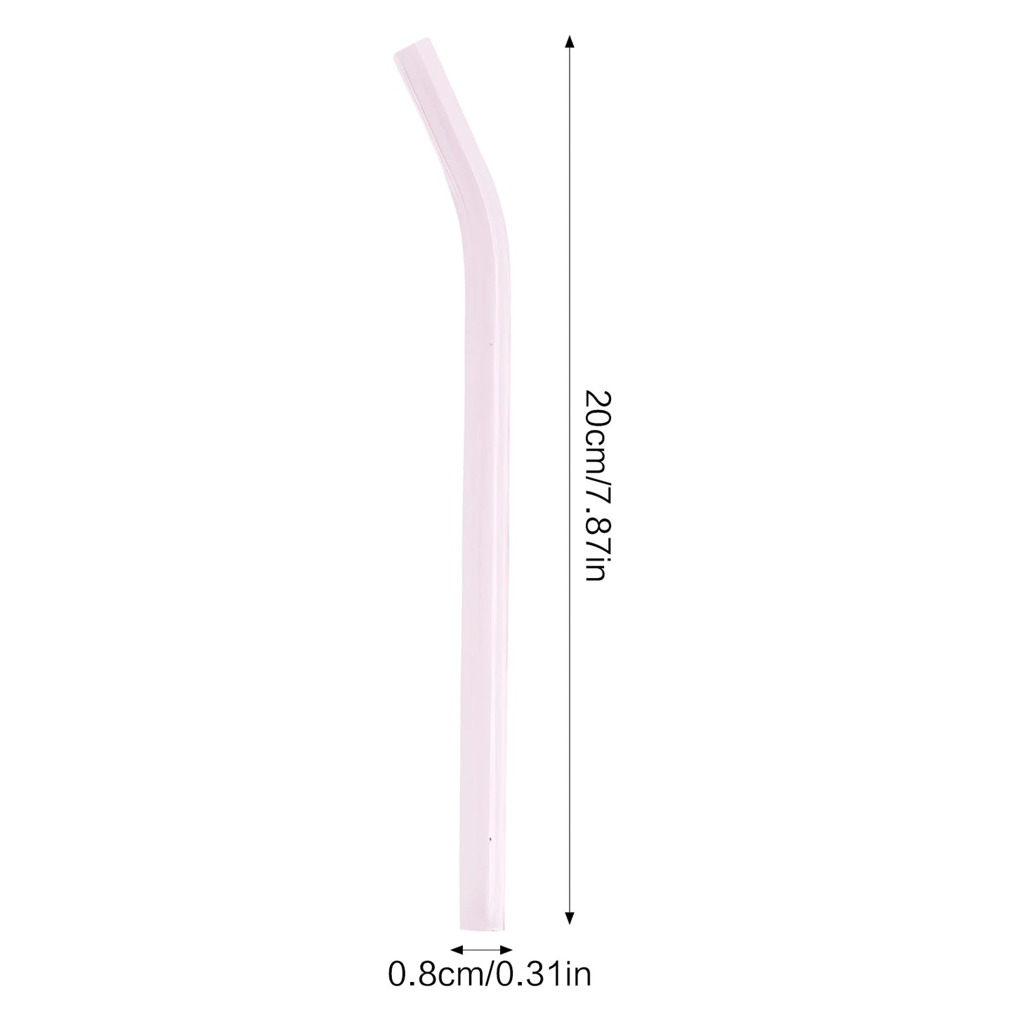 Colorful Glass Drinking Straws Easy to Clean Transparent Glass Straws for Smoothies Milkshakes Juices Teas Peaceful Pleasures Health and Wellness