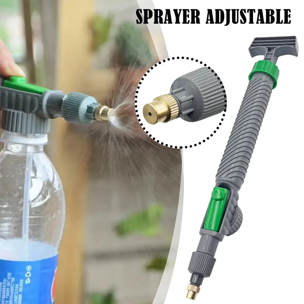1 Watering Flower Sprinkler Sprinkler Pressure Atomizer Nozzle Gardening Tools, 1 Set-Adjustable Beverage Bottle Sprayer Peaceful Pleasures Health and Wellness