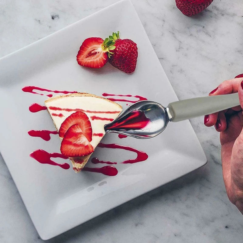 Chef Sauce Drawing Spoons – 2Pcs Culinary Decoration Painting Spoons
